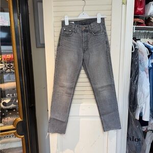 GAP High-Rise Straight  Cheeky Straight Grey Jeans